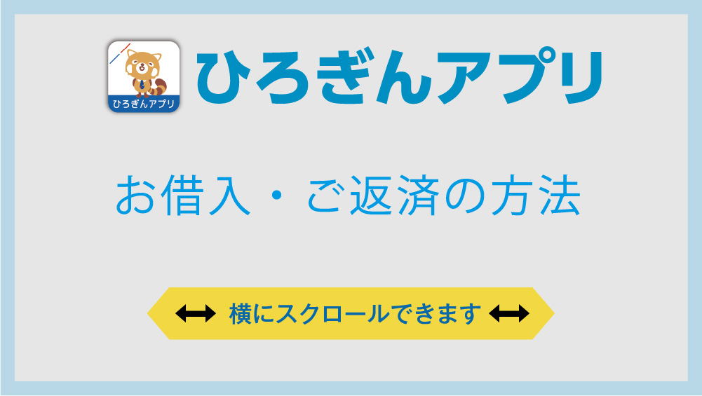 ひろぎんアプリ借入・返済のご利用方法